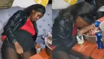 Not For Sensitive Viewers: Video Of Young Lady Misbehaving After Consuming Alcohol Trends Online