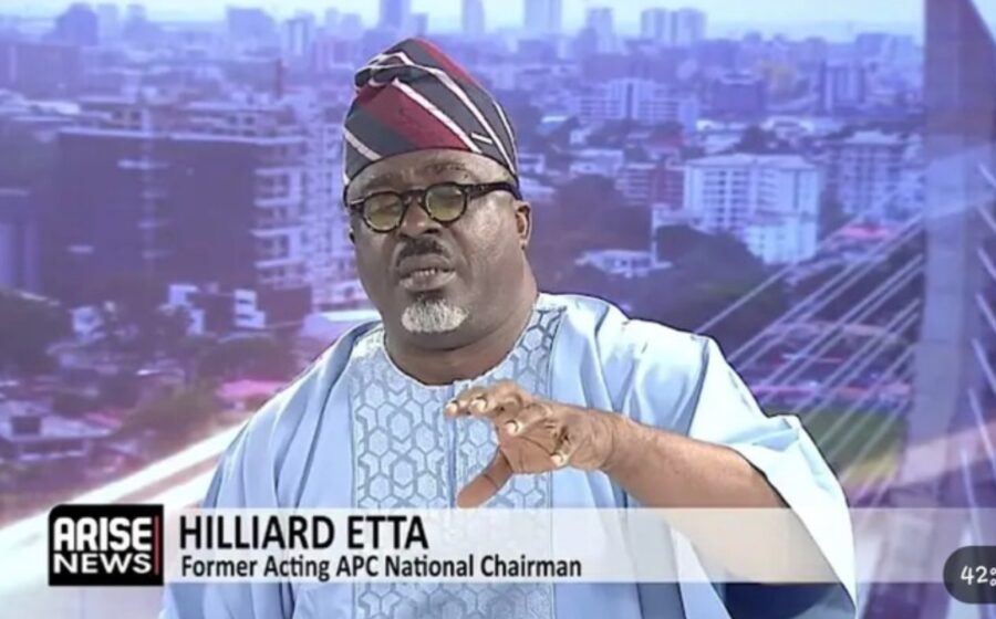 The Moment APC Chieftain, Hilliard Etta, Declared That Arise News Has Become An Opposition Party